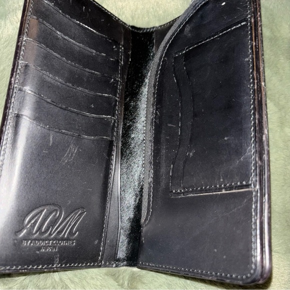 ADDICT Clothes Long Wallet Black Trucker Biker Streetwear Rugged - Picture 6 of 16